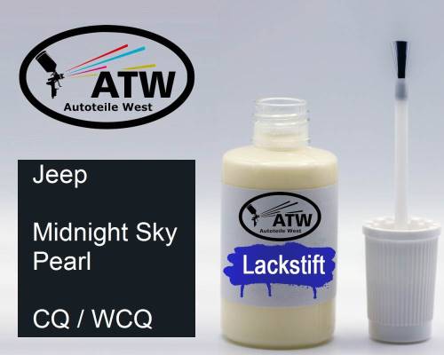 Jeep, Midnight Sky Pearl, CQ / WCQ: 20ml Lackstift, von ATW Autoteile West.